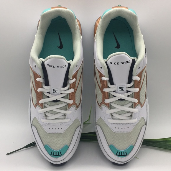 Women's Nike Shox Enigma white/black-spruce aura - Picture 4 of 8